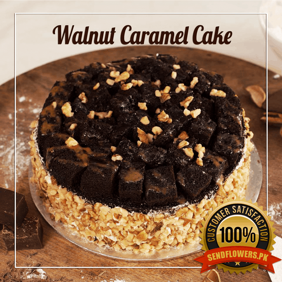 Walnut Caramel Cake